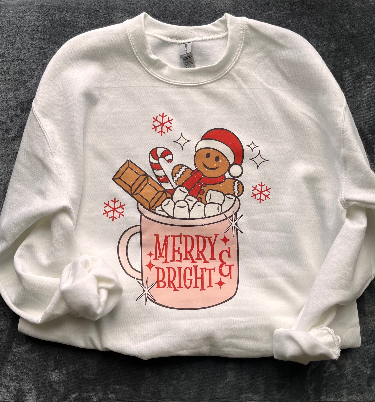 Hot coco gingerbread man sweatshirt